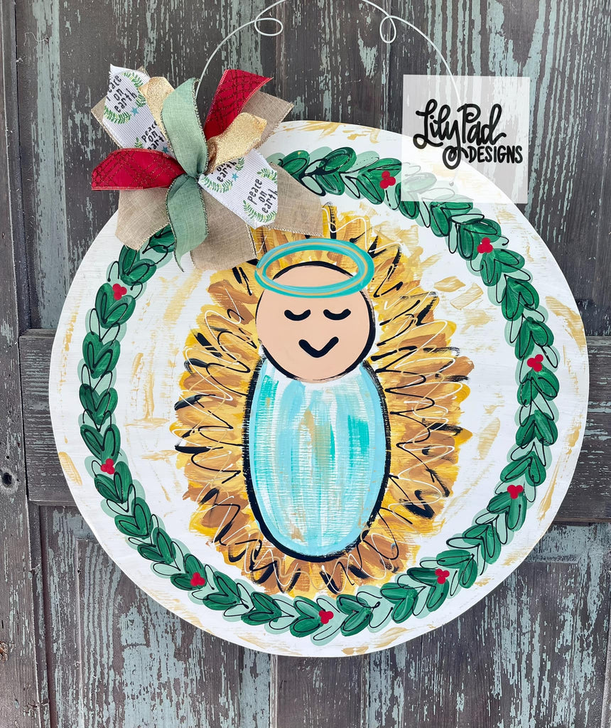 Baby Jesus 23” - Door Hanger