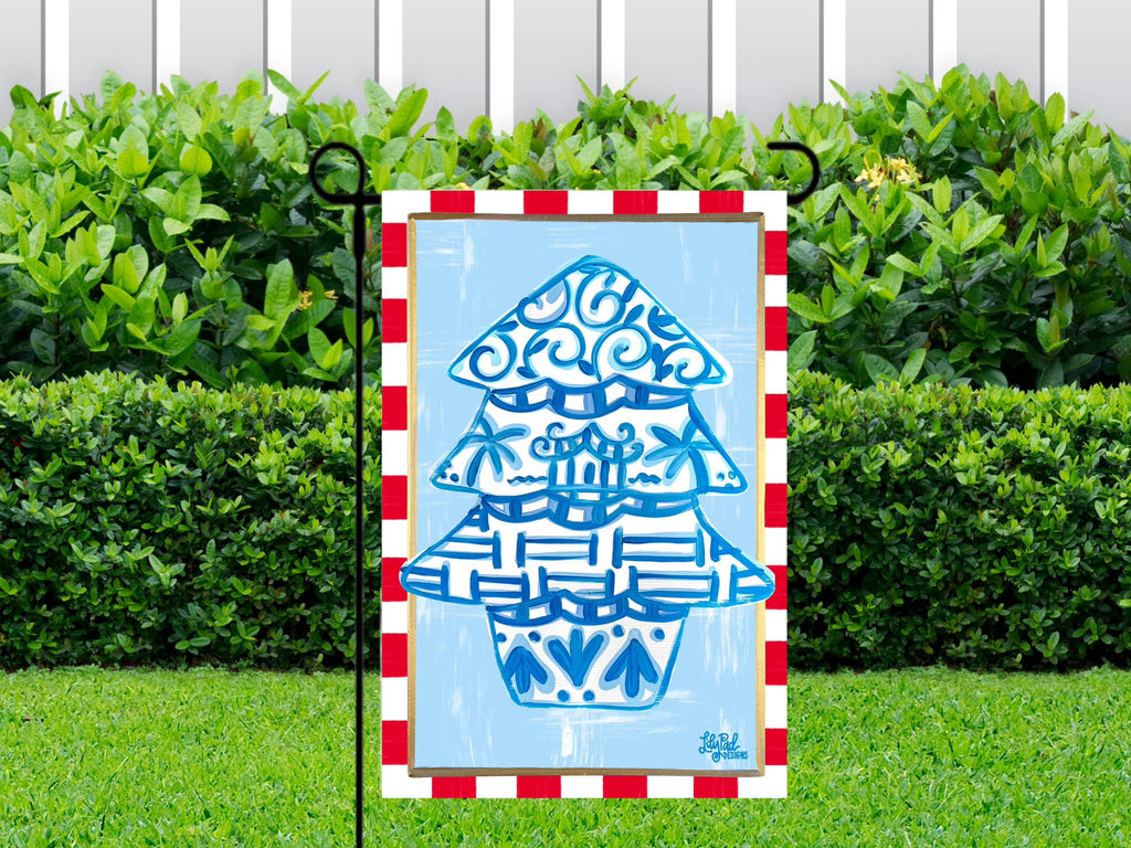 Chinoiserie tree - Garden Flag