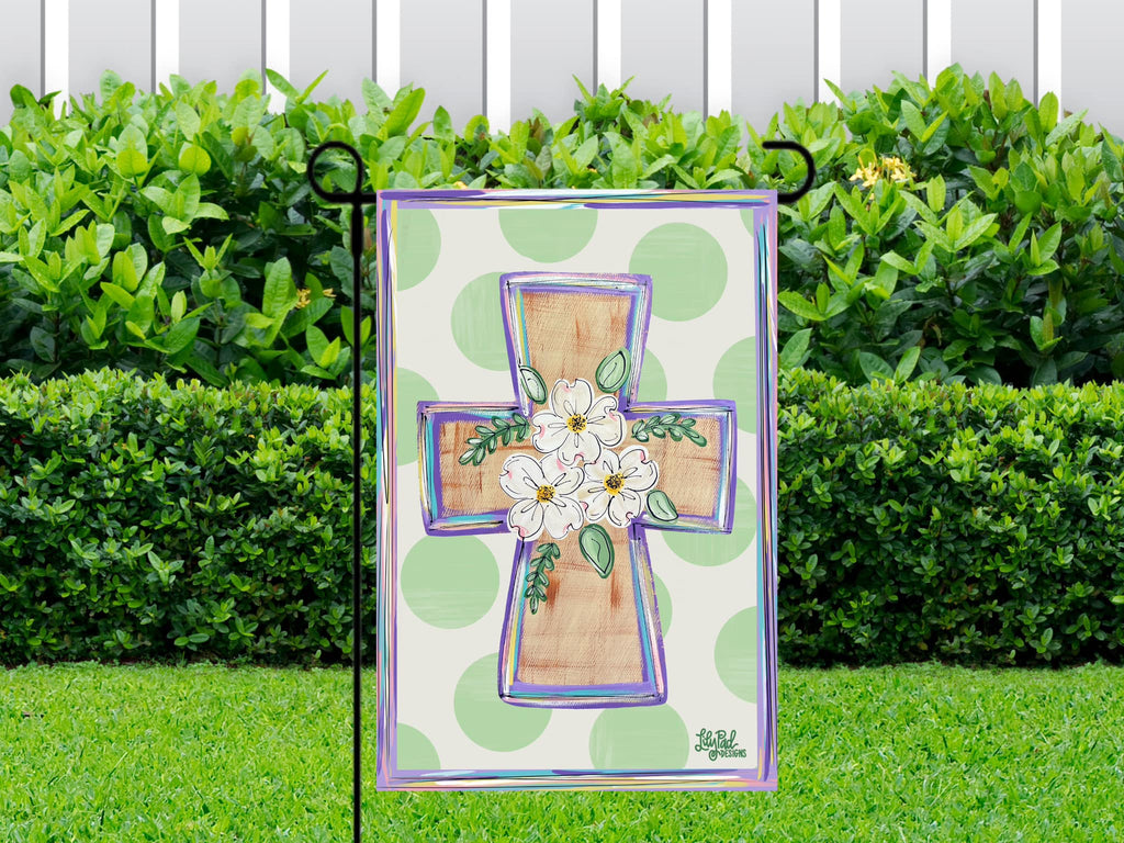 Dogwood cross - Garden Flag