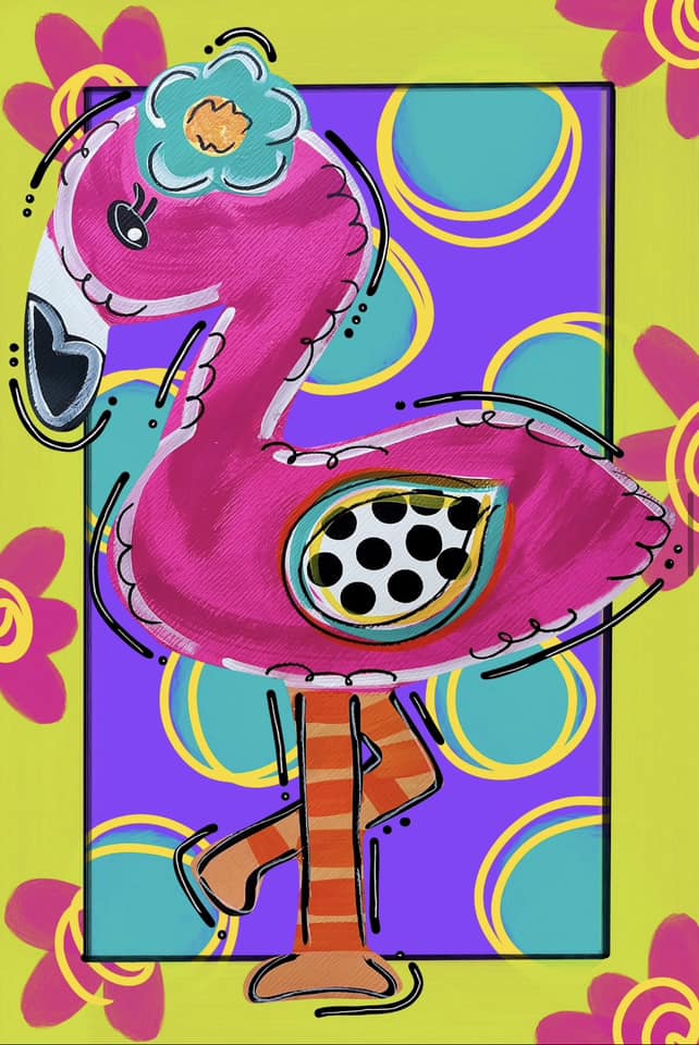 Flamingo - Garden Flag