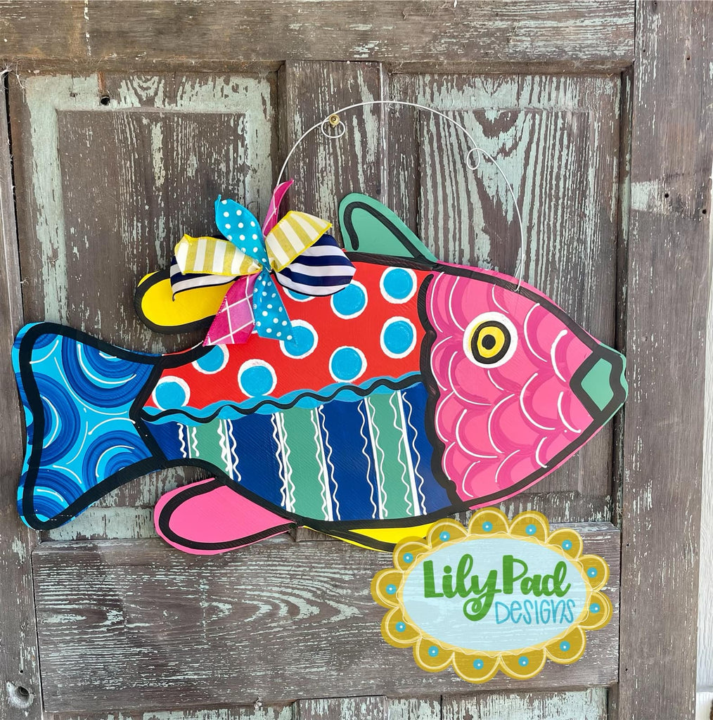 Funky fish - Door Hanger