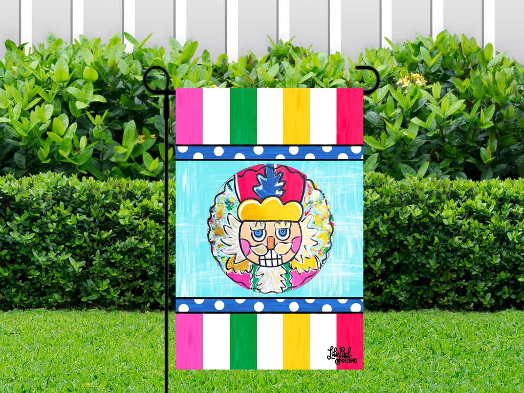 Fun nutcracker - Garden Flag