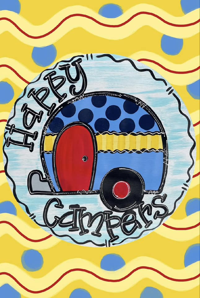 Happy campers - Garden Flag