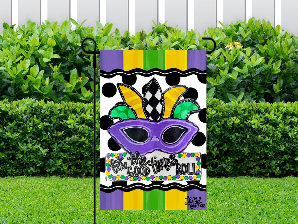 Mardi mask - Garden Flag