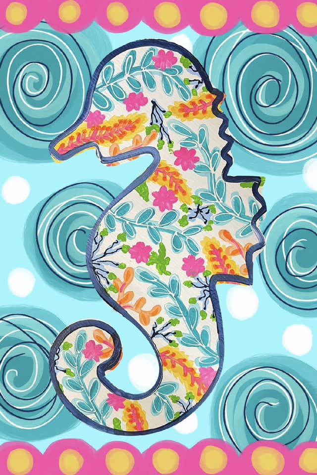 Seahorse - Garden Flag