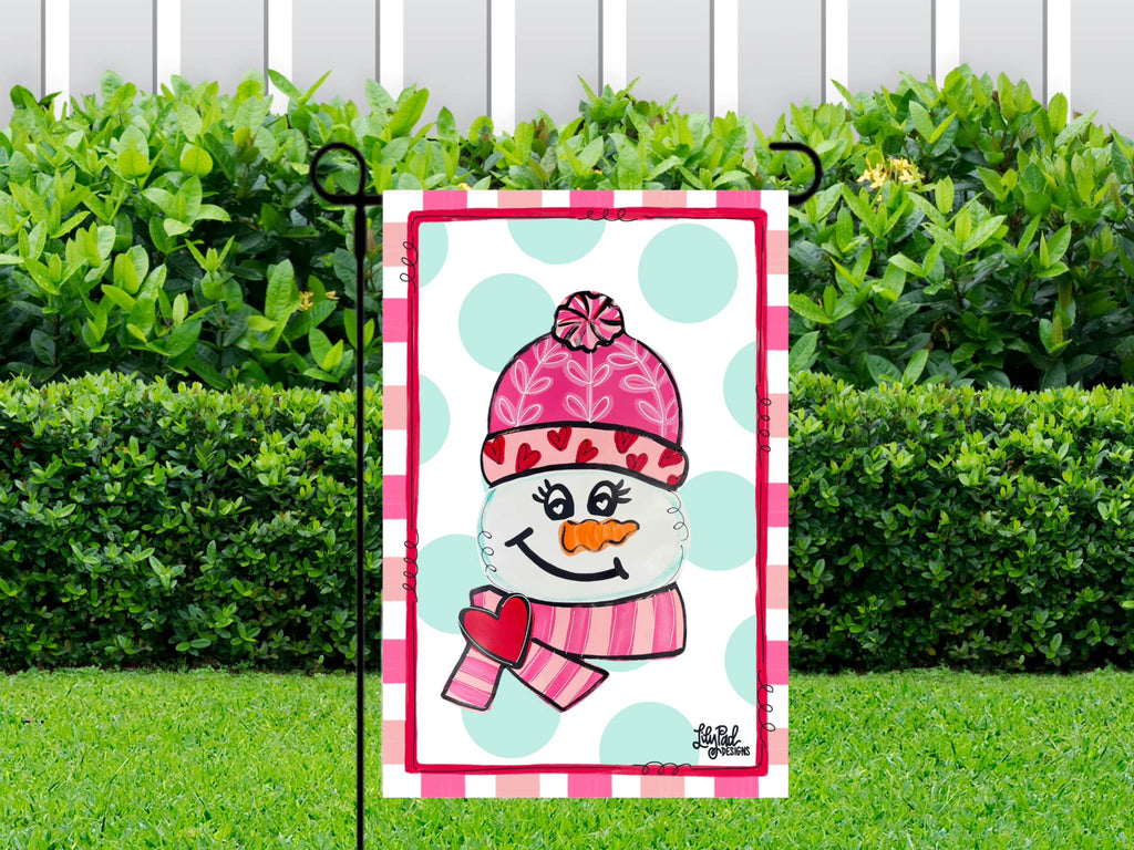 Snow girl - Garden Flag