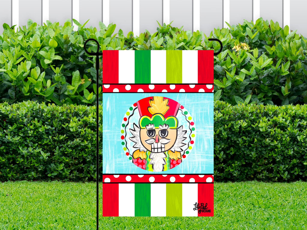 Traditional nutcracker - Garden Flag