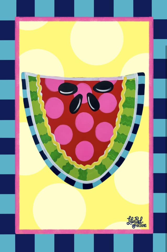 Watermelon half - Garden Flag