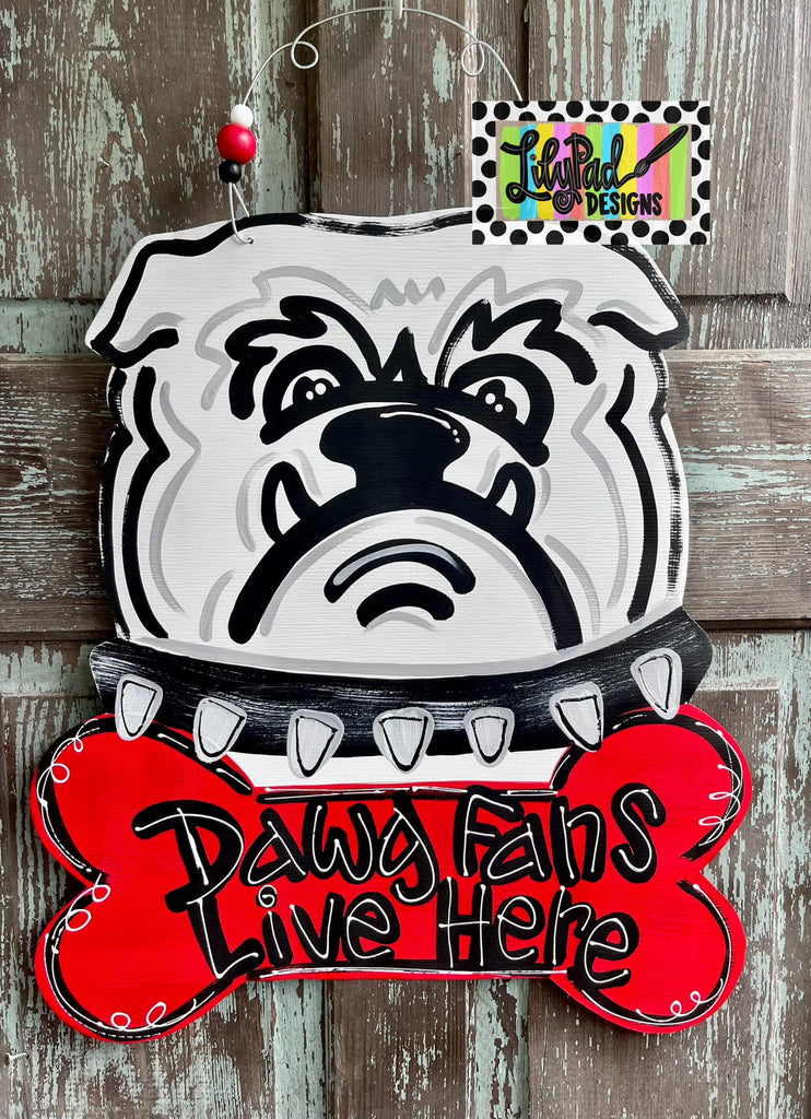 Bulldog head - Door Hanger