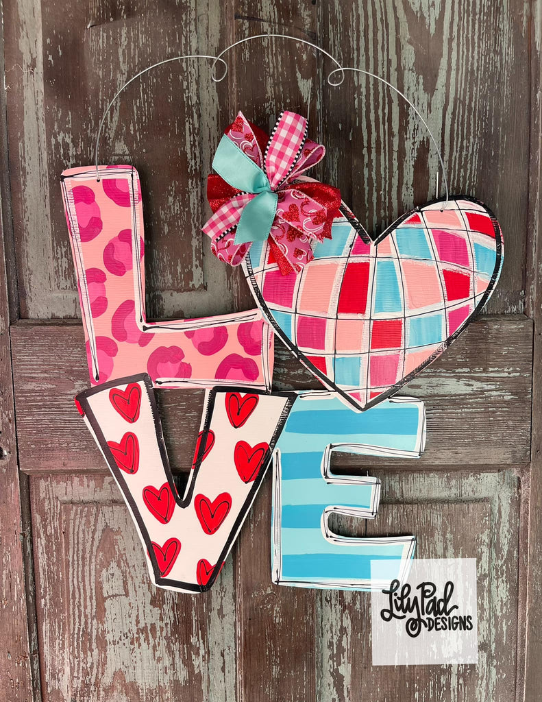 Disco LOVE - Door Hanger