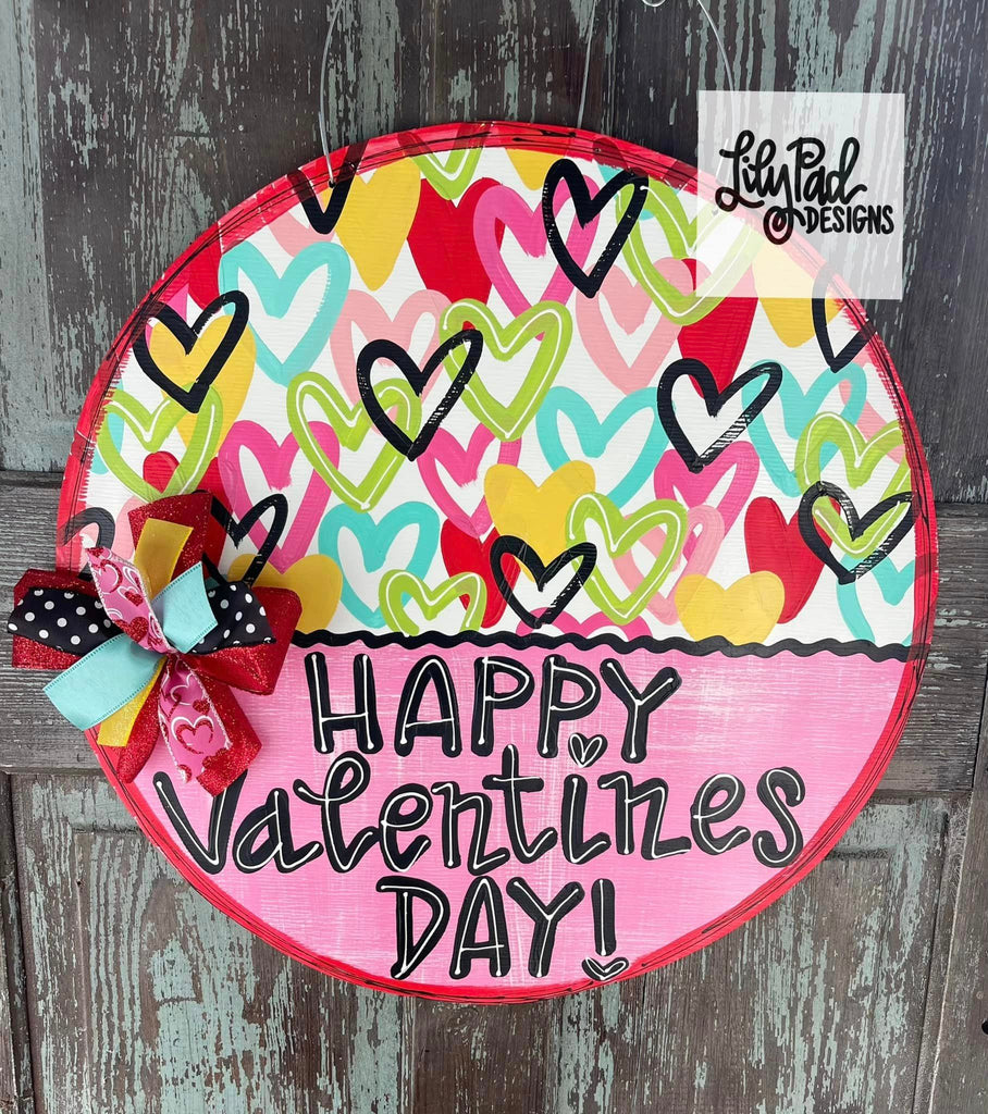 Lots of hearts - Door Hanger