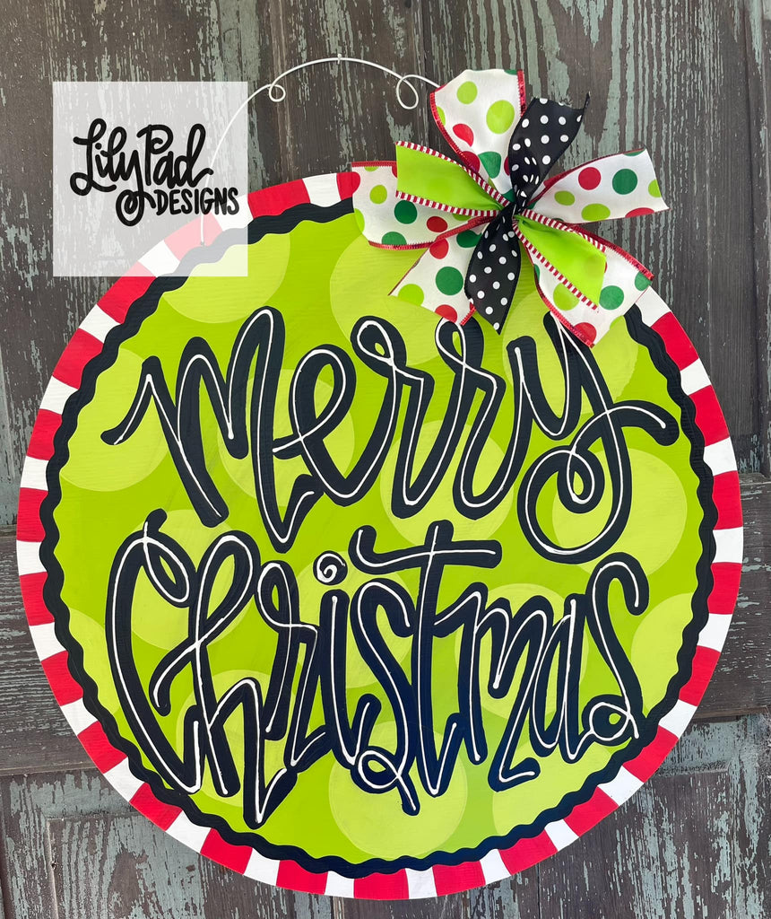 Merry Christmas 23” - Door Hanger