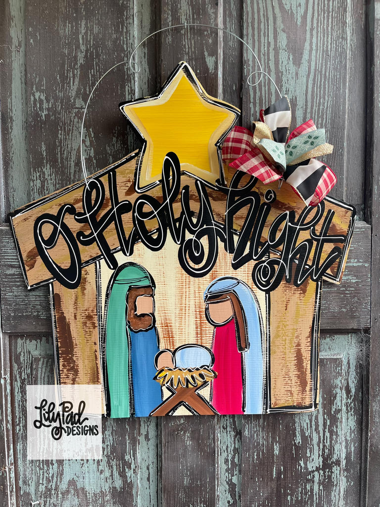 O holy night 24” - Door Hanger